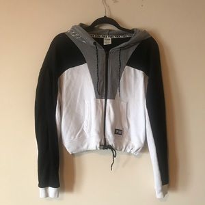 PINK Color Block Zipup Jacket